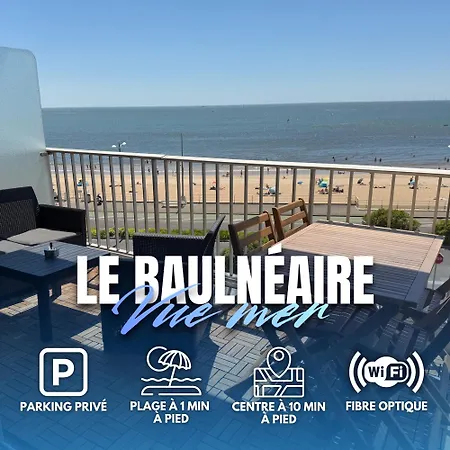 Le Baulneaire, Vue Mer, A Pied, Parking Prive