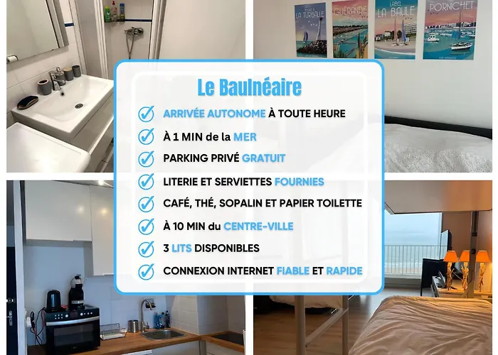 Apartman Le Baulneaire, Vue Mer, A Pied, Parking Prive *